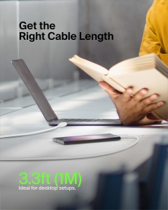 Cablu de incarcare USB-C Belkin, 1 m, rapid, 2 bucati, alb - Img 7