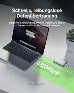 Cablu USB-C Belkin BoostCharge, 1.5 m, 240W, alb, 2 bucati - Img 7