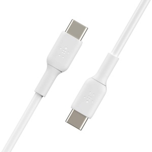 Cablu USB-C Belkin BoostCharge, 1m, 2 bucati, alb, incarcare rapida - Img 3