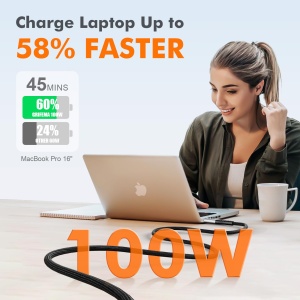 Cablu USB C GRIFEMA 2m, 100W, pentru incarcarea rapida - Img 4