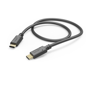 Cablu USB C Hama 1,5m, incarcare rapida, transfer date, negru