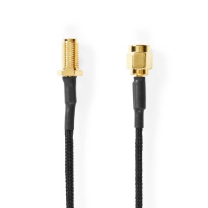Cablul de antena NEDIS SMA - 0.50 m - Vergoldat - Negru