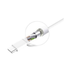 Cablul USB 2-in-1 Mi Micro USB si Type C (30cm) Alb - Img 4