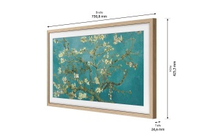 Cadru TV Samsung The Frame, 32 inch, Modern, Sandgold, Magnet - Img 8