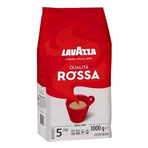 Cafea boabe Lavazza Qualita Rossa, 1 Kg, Arabica Robusta, Arome de ciocolata si fructe uscate