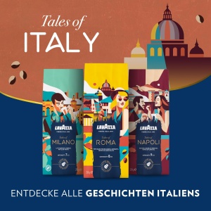Cafea boabe Lavazza Tales of Milano, 250 g, 100 Arabica, Intensitate 710 - Img 8