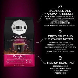 Cafea Macinata Bialetti 100 Arabica, 300g, pentru Filtru - Img 5