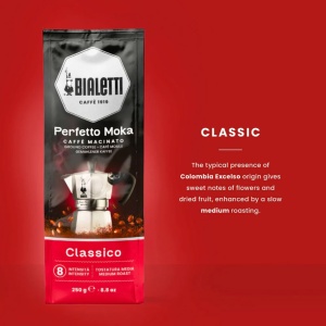 Cafea Macinata Bialetti Perfetto Moka Classico, 250g, Aroma de Haselnute si Fructe Uscate - Img 5