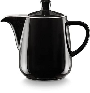 Cafetera din portelan Melitta, 0,6 L, neagra