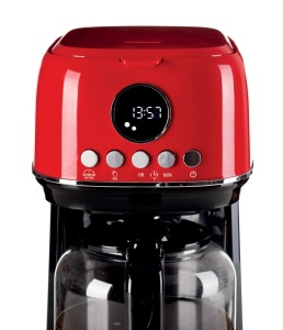 Cafetiera Ariete Moderna 1318, Cafea autentica, Filtru pentru 1 sau 2 cani, Maxi cappuccino, Oprire automata, Rasnita de cafea cu capacitate de 250 g, Rosu - Img 5