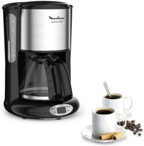 Cafetiera programabila Moulinex FG362810, 1.25L, 10-15 cesti, functie pastrare la cald, negru