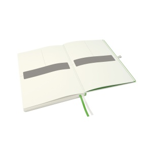 Caiet cu coperta tare Leitz Complete A4, 160 pagini, alb, hartie FSC - Img 3