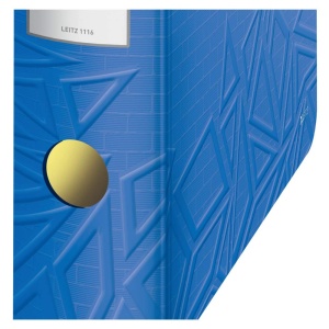 Caiet cu inele Leitz Urban Chic 180 Active, A4, 8,2 cm, Albastru - Img 3