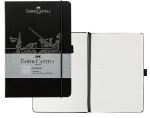 Caiet de notite Faber-Castell 20502, 194 pagini, 100 gm, negru - Img 1