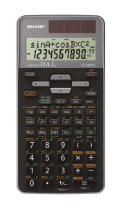 Calculator stiintific Sharp EL-520TG-GY, 12 cifre, alimentare solara si baterie, culoare argintie