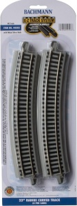 Cale ferata curba Bachmann E-Z Track 22 inch, Nickel-Silber, 4 bucati - Img 5