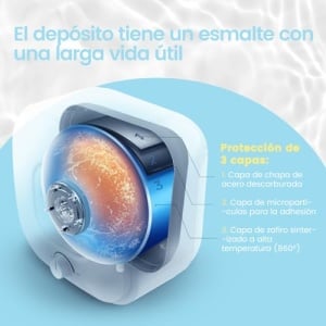 Calentator de apa electric COMFEE D15-20VEU(W)-FR, 15 litri, sub chiuveta, compact - Img 4
