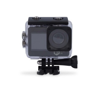 Camera de actiune Nedis Dual Screen 5K, 16 MP, rezistenta la apa, negru