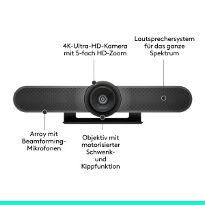 Camera de conferinta Logitech MeetUp, Ultra HD 4K, 120 grade, microfoane integrate - Img 9