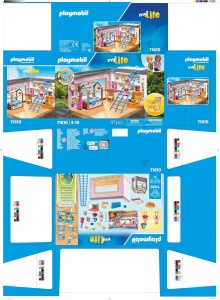 Camera de copii PLAYMOBIL MyLife 71610, 97 piese, din materiale reciclate - Img 8