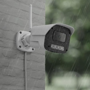 Camera de securitate Hama Wi-Fi (camera Wi-Fi pentru exterior, camera exterioara cu control vocal si prin aplicatii, camera de exterior rezistenta la intemperii cu detector de miscare, viziune nocturna, audio pe 2 cai, inregistrare, 1080p) alb - Img 13