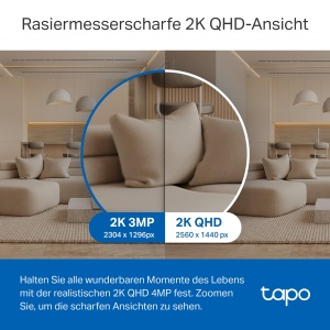 Camera de securitate Wi-Fi de interior Tapo TP-Link C220 360deg, 2K 4MP, viziune nocturna IR, detectare miscare, audio bidirectional, compatibil cu Alexa si Google Assistant, pentru bebelusi/animale de companie - Img 9