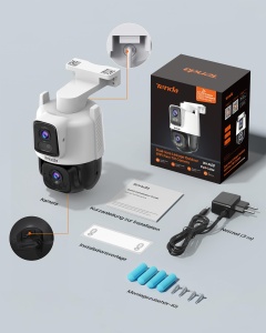 Camera de supraveghere exterioara Tenda cu dual-obiectiv, 2K, IP65 - Img 11