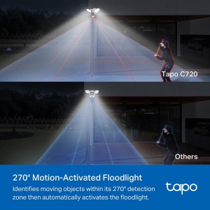 Camera de supraveghere exterior TP-Link Tapo C720, rezolutie 2K, lumina LED 2800 lm, IP65 - Img 5