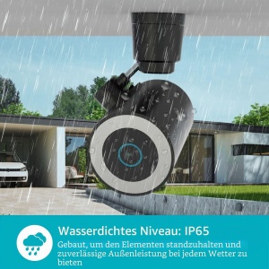 Camera de supraveghere Nedis WIFICO41CBK, 4K, Wi-Fi 6, IP65, Negru - Img 5