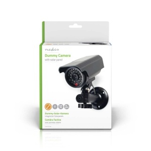 Camera de supraveghere simulata Nedis Bullet IP44, alimentare solara, neagra - Img 5