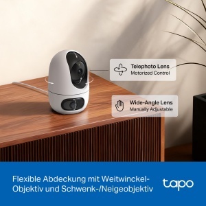 Camera de supraveghere Tapo C245D, duala, 2K, IR nocturna, audio bidirectional - Img 5