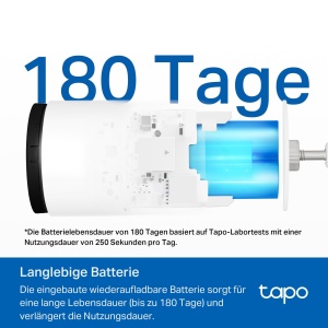 Camera de supraveghere Tapo C410, 2K, baterie 6400 mAh, IP65, 4 pack - Img 8