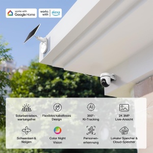 Camera de supraveghere Tapo C610 2K 360deg Exterior Solara IP65 - Img 4