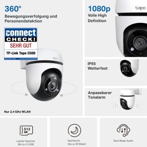 Camera de supraveghere TP-Link Tapo C500 360 grade 1080p IP65 Night Vision 30m - Img 3