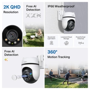 Camera de supraveghere TP-Link Tapo C52A 360deg 2K 4MP Starlight cu detectare inteligenta - Img 3