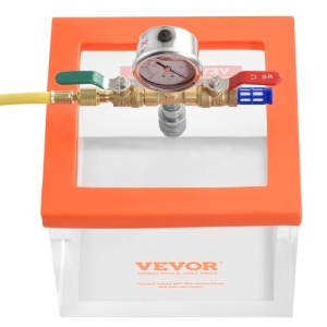 Camera de vid VEVOR de 2 galoane, camera de degazare in vid acrilica multifunctionala imbunatatita, camera de vid transparenta, pentru degazarea rasinii, degazarea silicagelului, degazarea gipsului si extractia in vid - Img 12