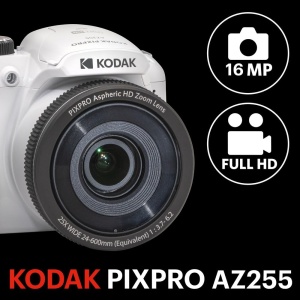 Camera Digitala Kodak Pixpro Astro Zoom AZ255, 16MP, Zoom 25x, Alb - Img 2