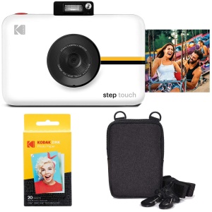 Camera digitala KODAK Step Touch 13MP cu imprimanta ZINK, alb, portabila