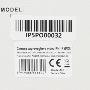 Camera video de supraveghere PNI IP5POE, 5 MP, IR, IP66, alba - Img 3