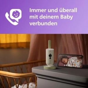 Camera video pentru bebelusi Philips Avent SCD64326 HD Night Vision Aplicatie Baby Monitor - Img 2