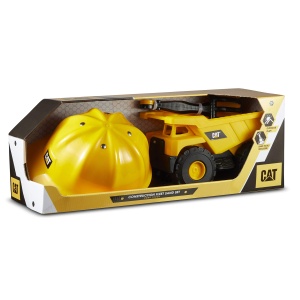 Camion de jucarie CATERPILLAR 82061, 25 cm, cu helmet si accesorii