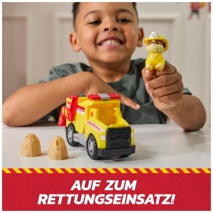 Camion de salvare PAW Patrol Rubble cu figura, 18 cm, cu functie de incarcare - Img 7