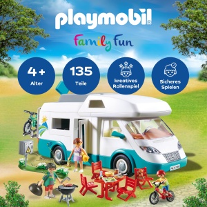 Camioneta de familie PLAYMOBIL 70088 cu accesorii de camping, 135 piese - Img 3