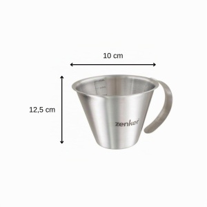 Cana dozatoare Zenker 44991, inox, 250 ml, cu maner si toarta - Img 3