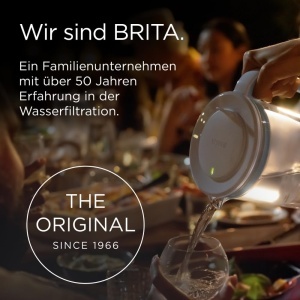 Cana filtranta de apa BRITA din sticla, 3 MAXTRA PRO, culoare albastra - Img 8