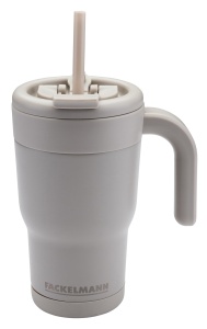 Cana izolata Fackelmann Blossom Harmony 540 ml, inox, interior ceramic, gri-bej