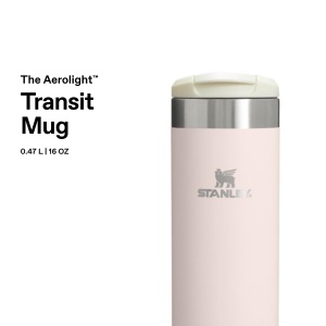 Cana termica Stanley Aerolight Transit 0.47L - Usoara, Spalare Automata, Roz - Img 3