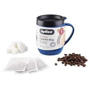 Cana termica Zyliss E990003, izolare dubla, albastra, cu filtru pentru cafea - Img 4