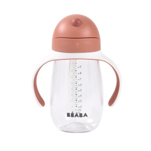 Caneca cu pai BEABA, 300 ml, 100 etansa, terracotta - Img 2
