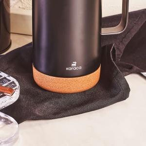 Caneca termica Karaca Darkness, 480 ml, inox, negru, cu capac si maner - Img 3